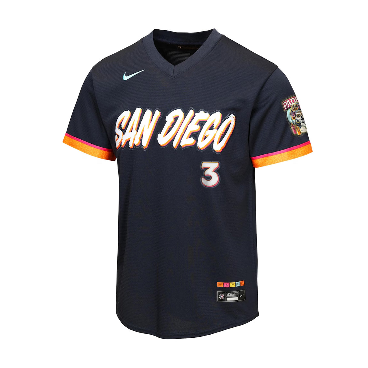 Youth San Diego Padres Jackson Merrill 2026 City Connect Obsidian Stadium Jersey
