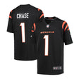 Youth Nike Ja’Marr Chase Cincinnati Bengals Black Game Jersey - Nike - 241801103101