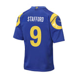 Youth Los Angeles Rams Matthew Stafford Blue Game Jersey