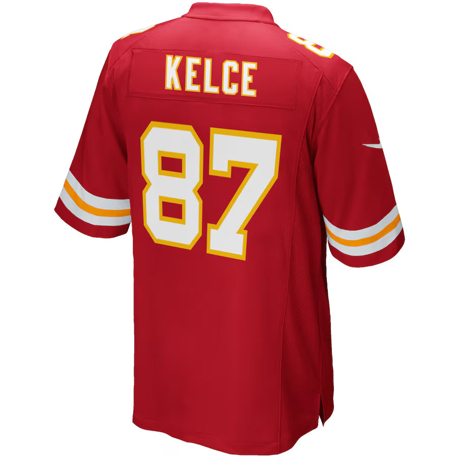 YOUTH Kansas City Chiefs Travis Kelce Red Nike Game Jersey