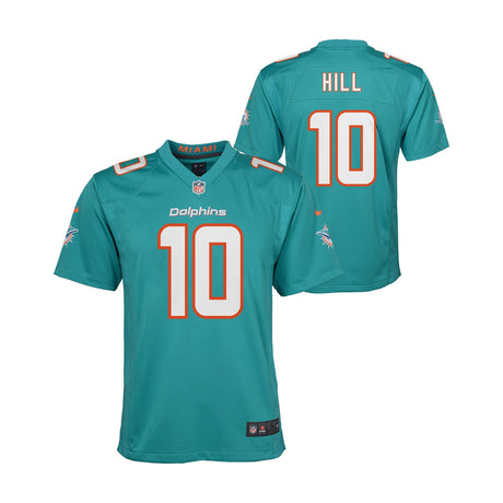Youth Nike Tyreek Hill Miami Dolphins Aqua Game Jersey - Nike - 241801113113