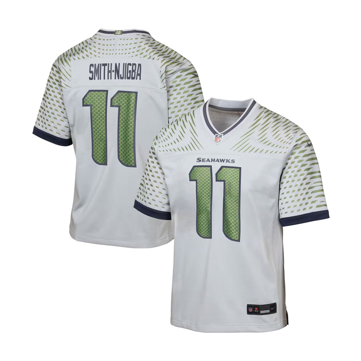 Youth Seattle Seahawks Jaxon Smith-Njigba Rivalries Collection Gray Game Jersey - Nike - 241801128117