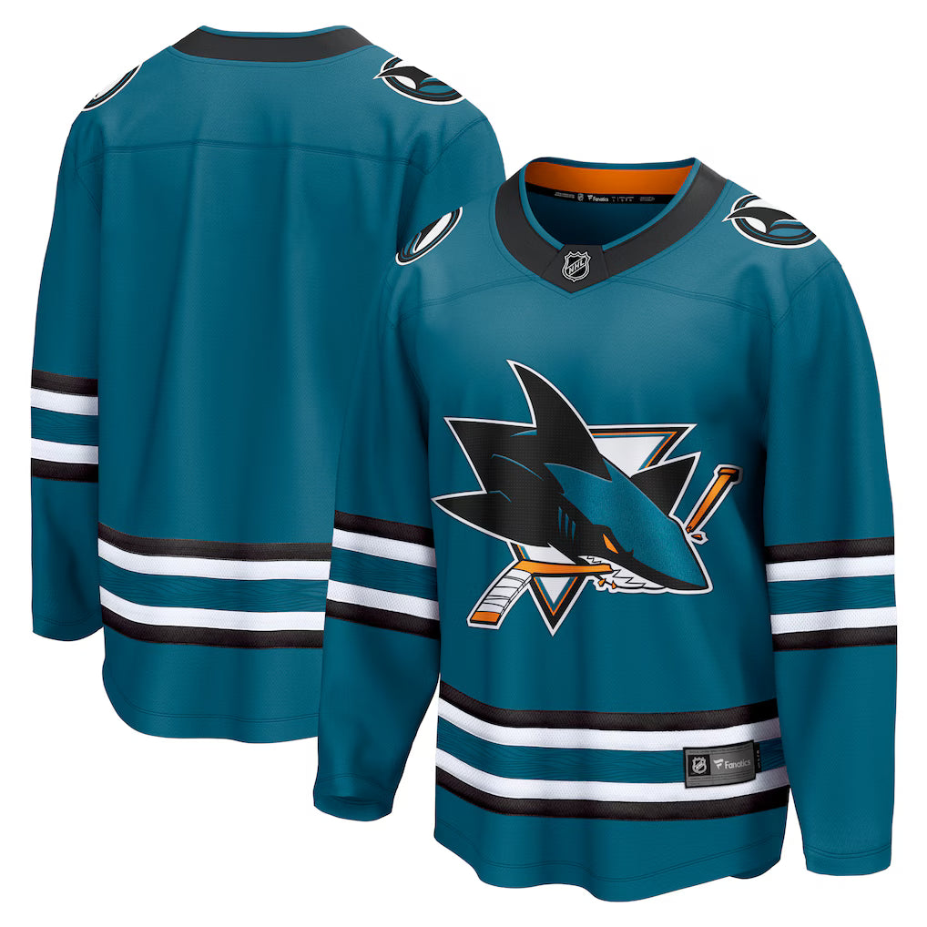 San Jose Sharks Teal Home Breakaway Jersey